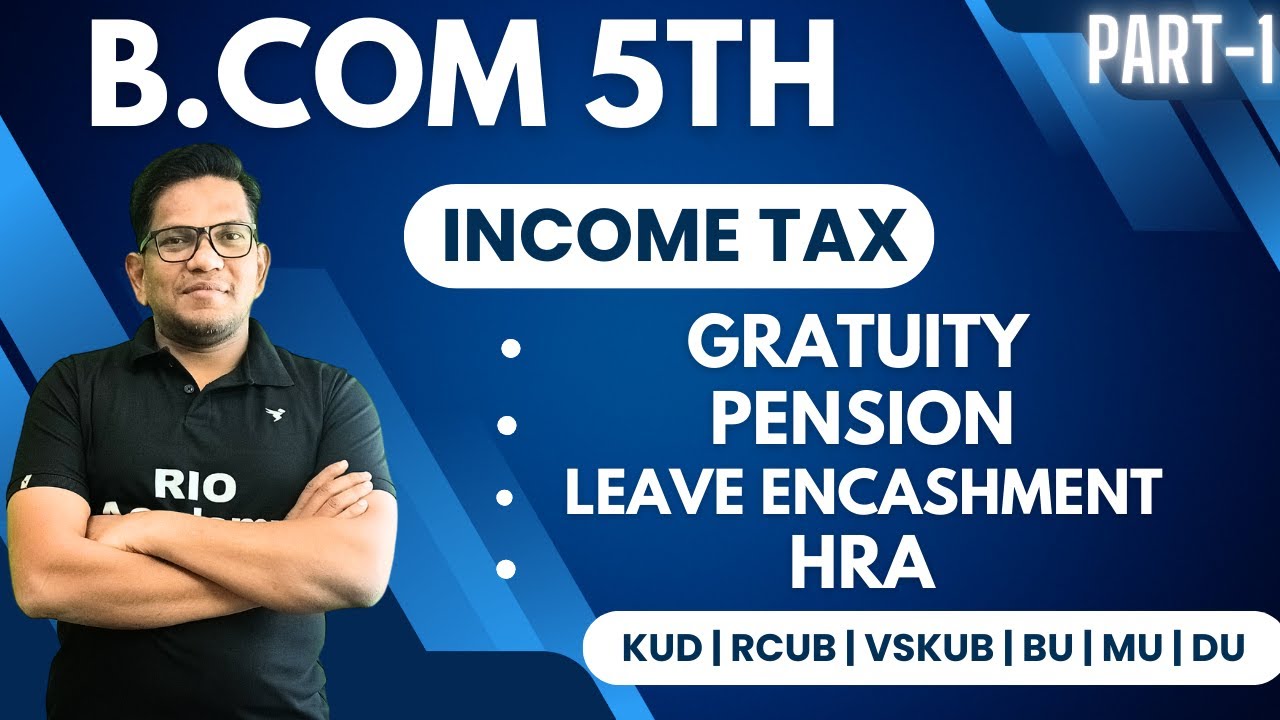 B.com 5th sem | Income Tax | Income from Salary | B.com 3rd Income tax