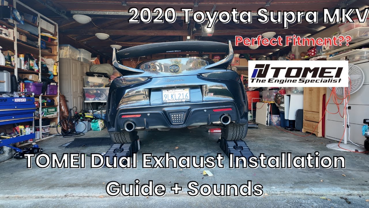 Installing TOMEI Dual Exhaust on my 2020 Toyota MKV Supra