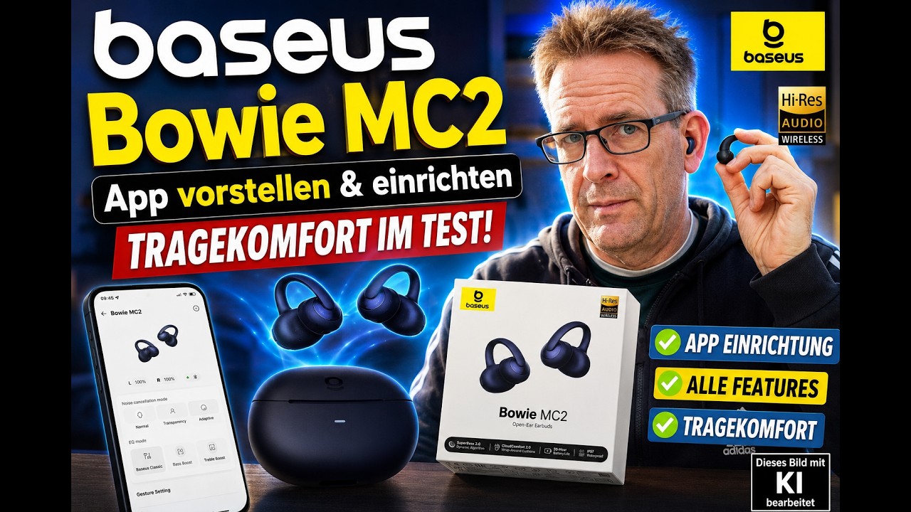 🎧 Baseus Bowie MC2 im Test &ndash; App einrichten, alle Funktionen & Tragekomfort erkl&auml;rt #tech #new #sale