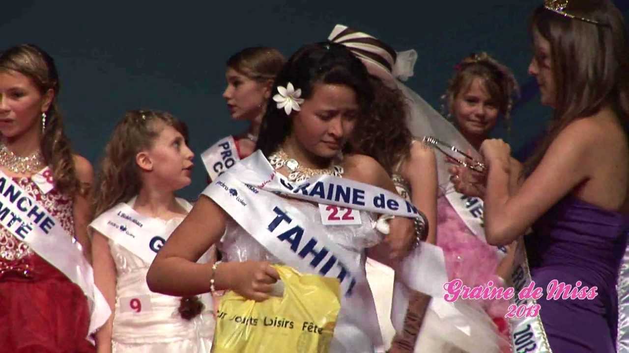 FINALE GRAINE de MISS 2013 - Remise de prix - Sacre de Lola