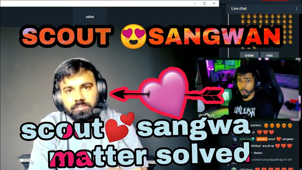 SCOUT❤️SANGWAN CONTROVERSY MATTER🔥SOLVE  IN LIVE STREAM || SCOUT SANGWAN ||