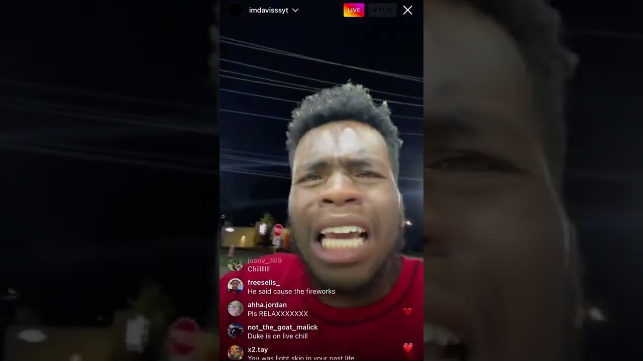 DAVIS ALMOST CRIES ON IG LIVE OVER DUKE ARGUMENT *almost fought*