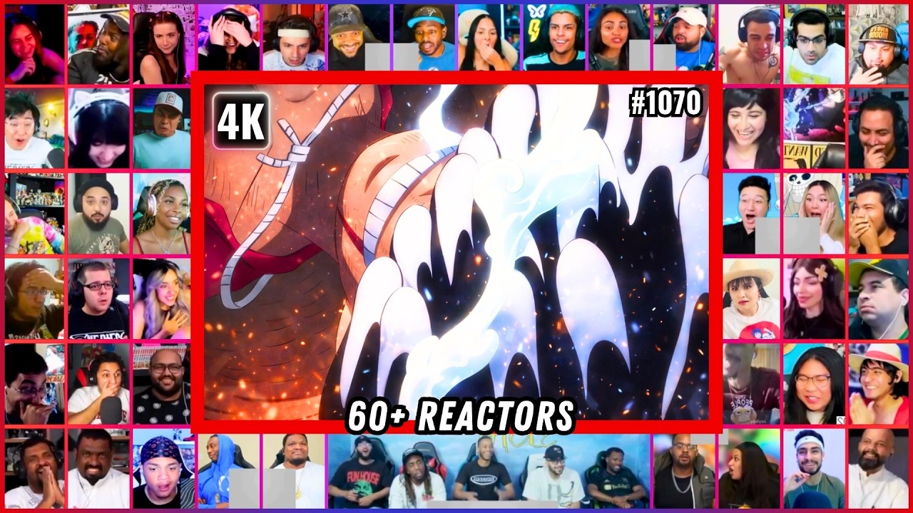 🔥🔥GEAR 5 INCOMING MEGA REACTION MASHUP - One Piece Episode 1070 Mega Reaction Mashup #onepiece1070