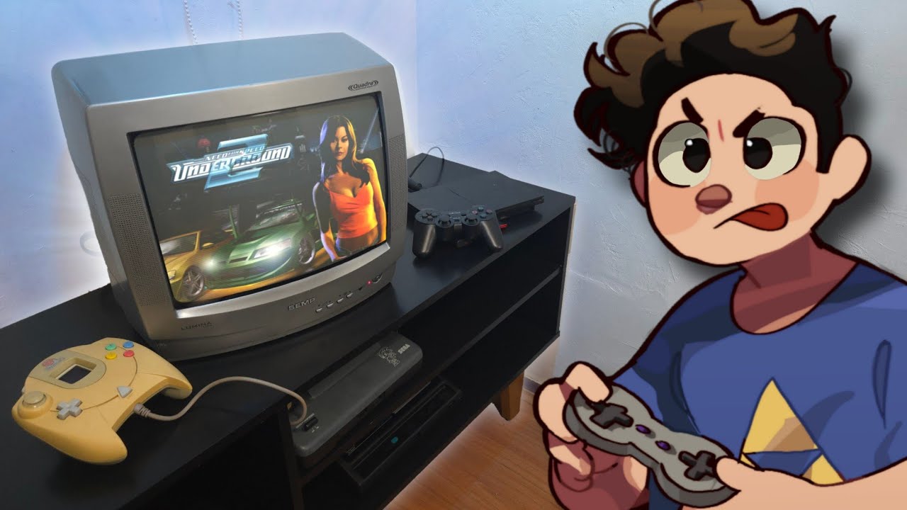 Fiz um cantinho nostálgico com meus consoles retrô