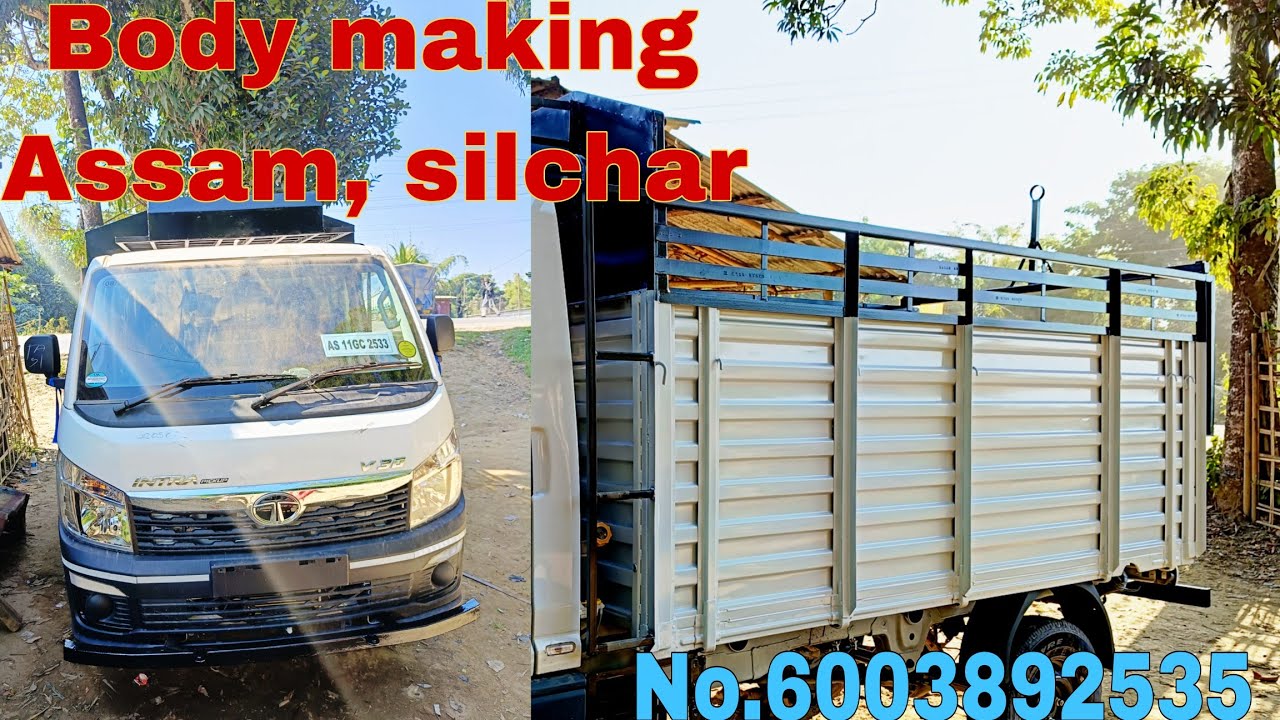 TATA Intra v30🚚 Glod body building and colour || working by kalasha welding work