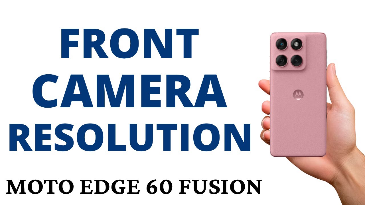 How to CHANGE FRONT CAMERA RESOLUTION to STANDARD on the MOTO EDGE 60 FUSION!
