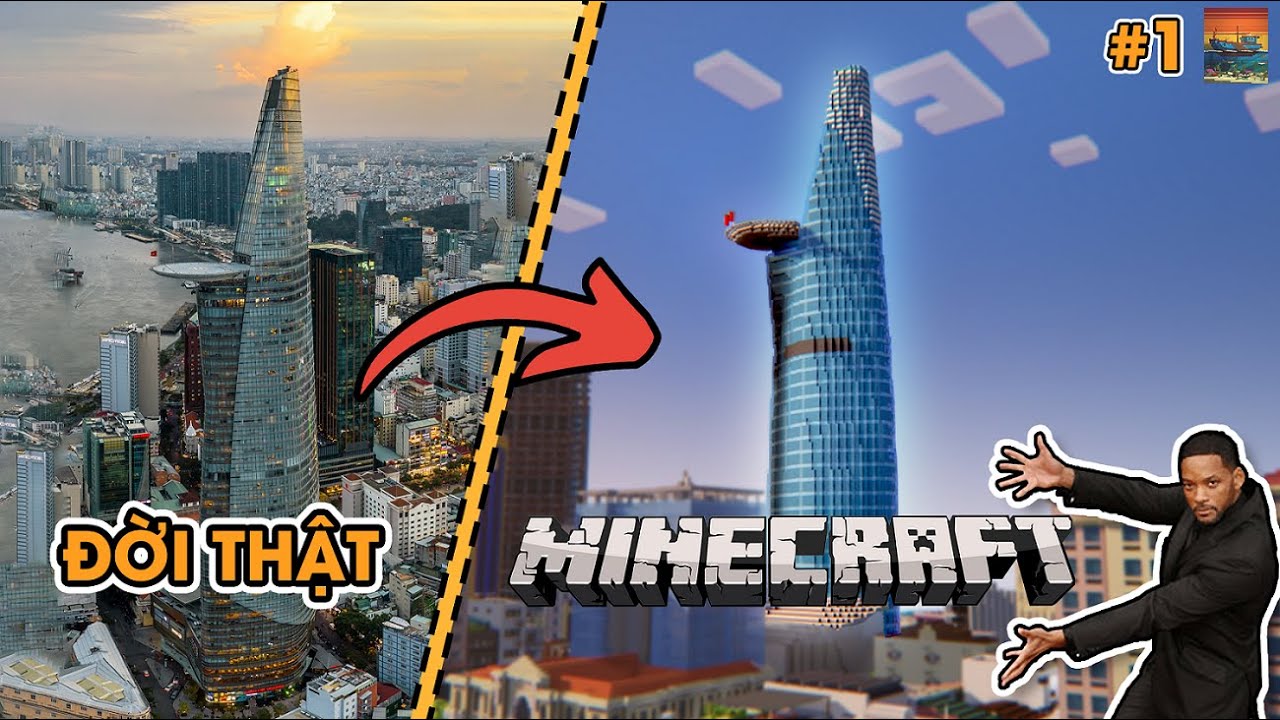 CHÚNG MÌNH TÁI HIỆN LẠI THÁP BITEXCO TRONG MINECRAFT!!!