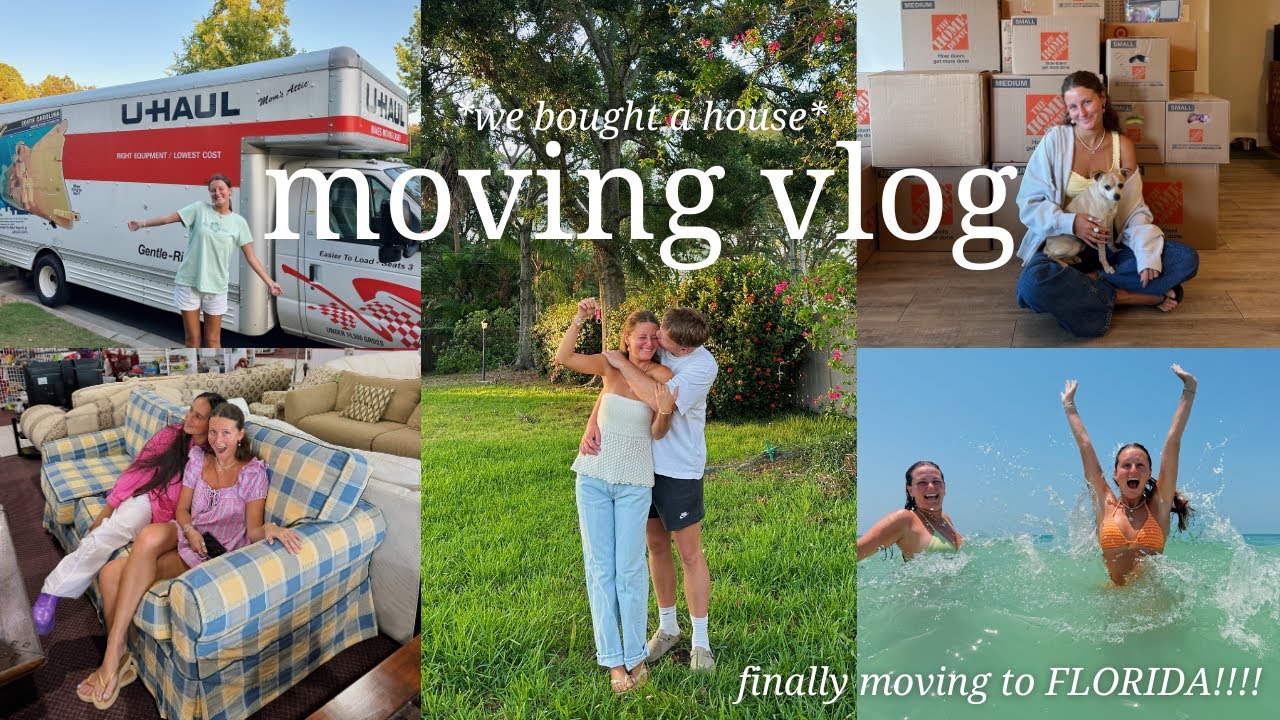 MOVING VLOG (moving to florida, homegoods shopping, thrifting a couch, & chatting)