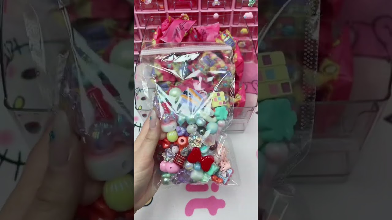 Big order😱Arcylic Beads lucky game #luckybeads #charmgames #luckykeychain 
