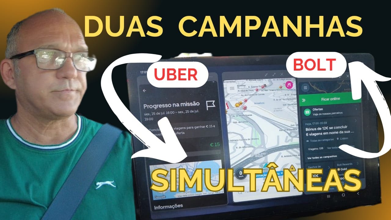 UBER E BOLT AO MESMO TEMPO TRABALHEI NAS DUAS PROMOÇÕES. VEJA COMO FIZ  E O RESULTADO.