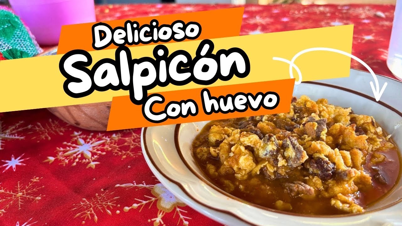 SALPICÓN CON HUEVO (FÁCIL Y DELICIOSO) #comidamexicana 