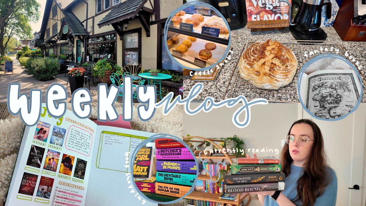 a cozy week of reading, reading journal updates, + baking | READING VLOG