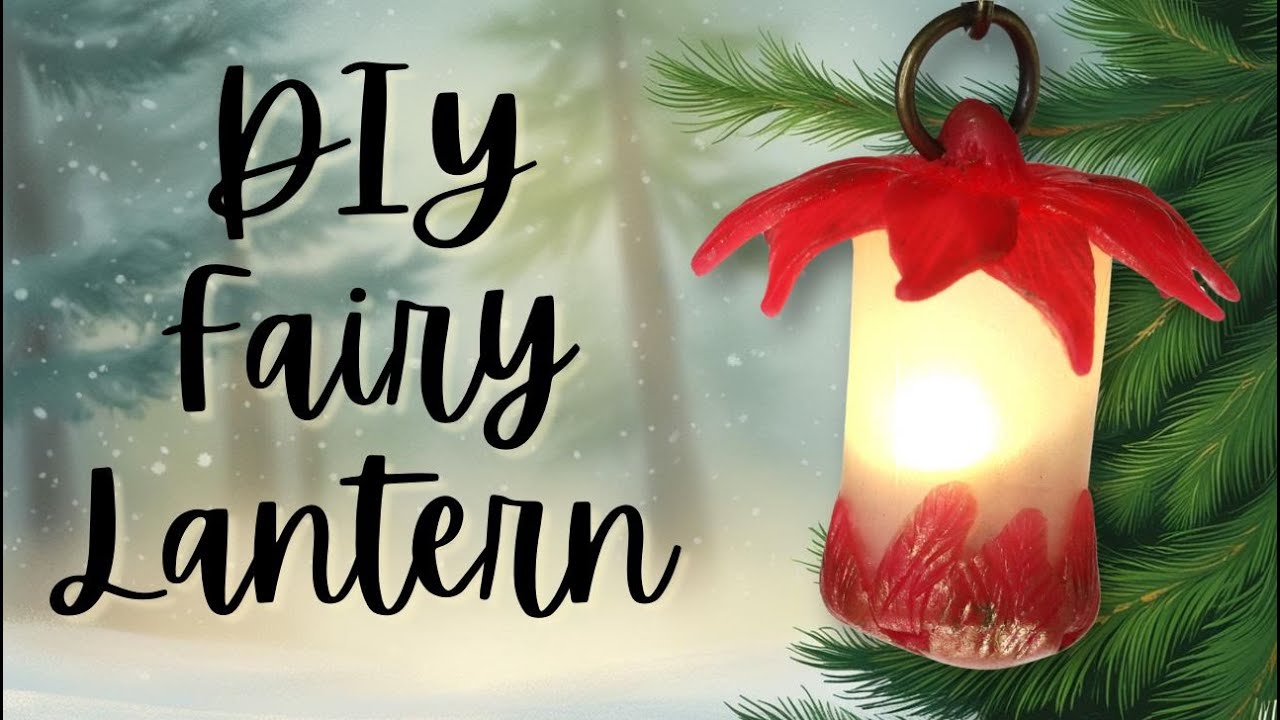 How to Create a Whimsical Polymer Clay Fairy Lamp That Glows!