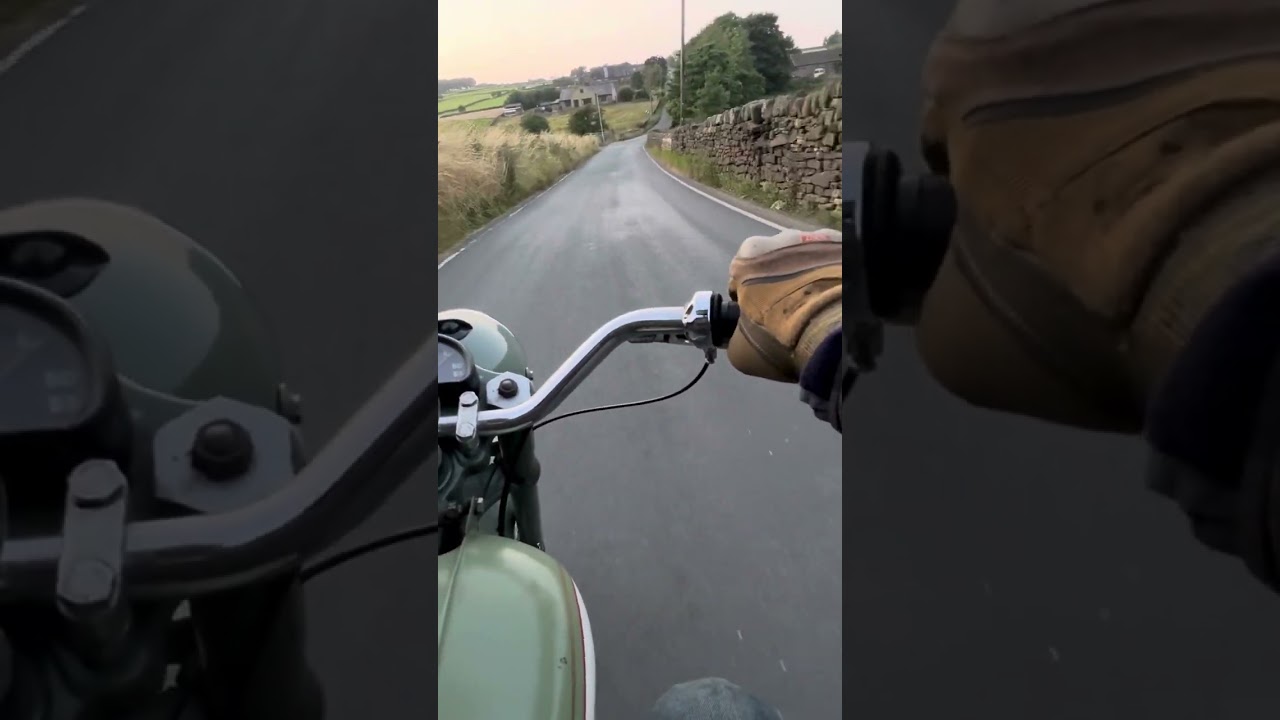 1954 BSA D1 Bantam ride around Worth Valley Yorkshire