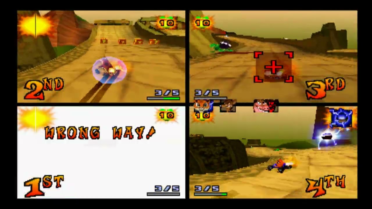 Chaotic race - Papu Pyramid - CTR Online - 4 players №7