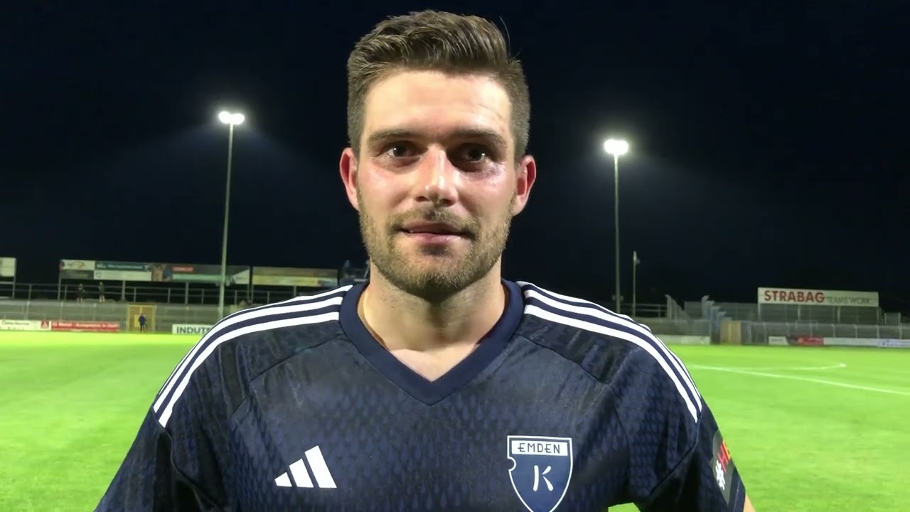 Zweifacher Torsch&uuml;tze Tido Steffens im Interview nach dem Pokalspiel gegen den MTV Eintracht Celle