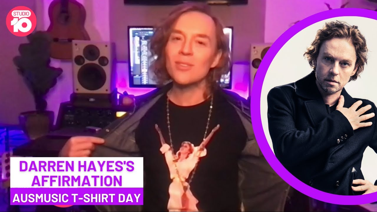 Darren Hayes’s Affirmation Of AUS Music T-Shirt Day | Studio 10