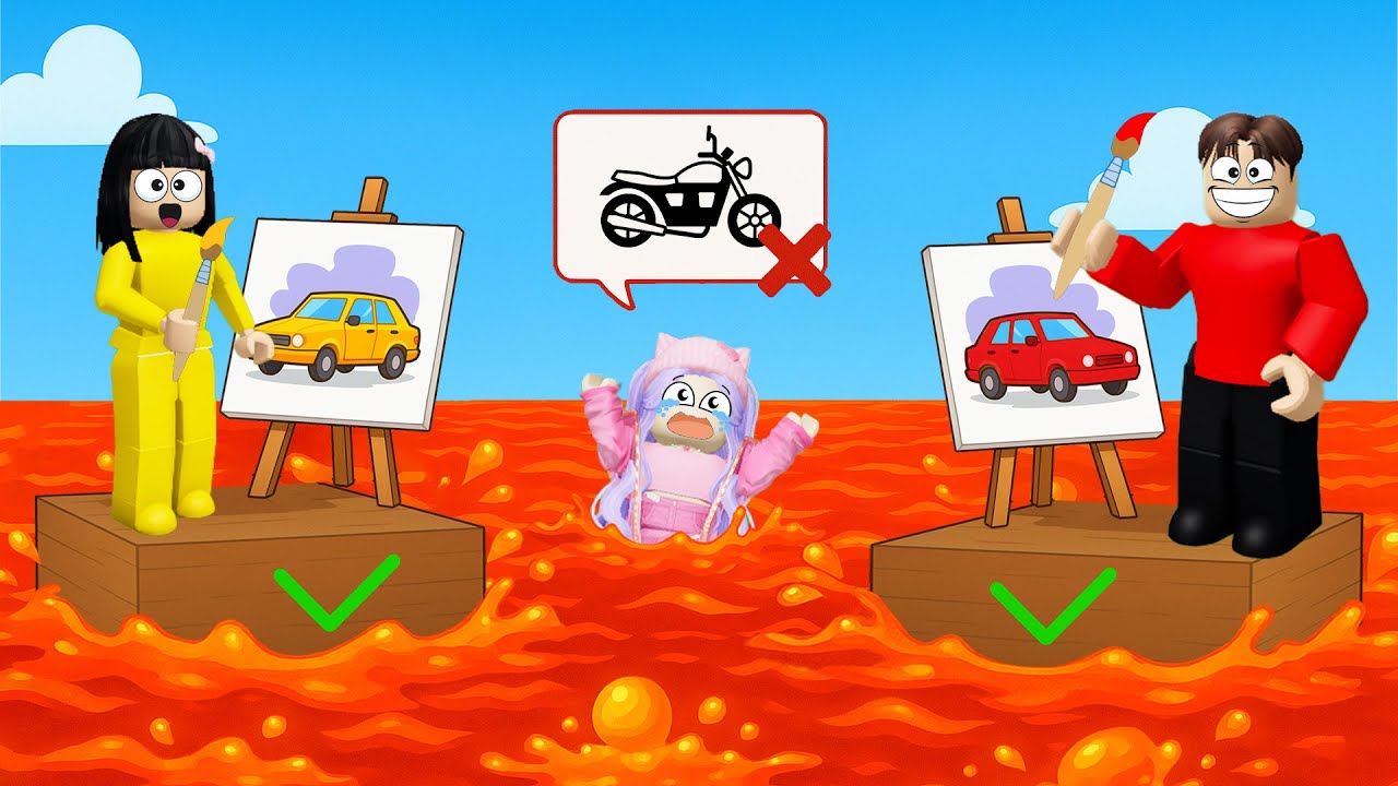 Yuta Mio Lomba Gambar Yang Kalah Tenggelam Di Lava | ROBLOX