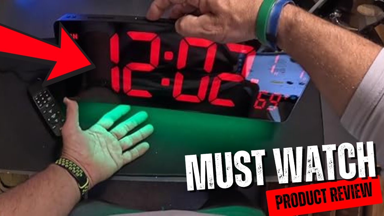 XREXS Large Display LED Digital Clock with Remote (Setup/Review)
