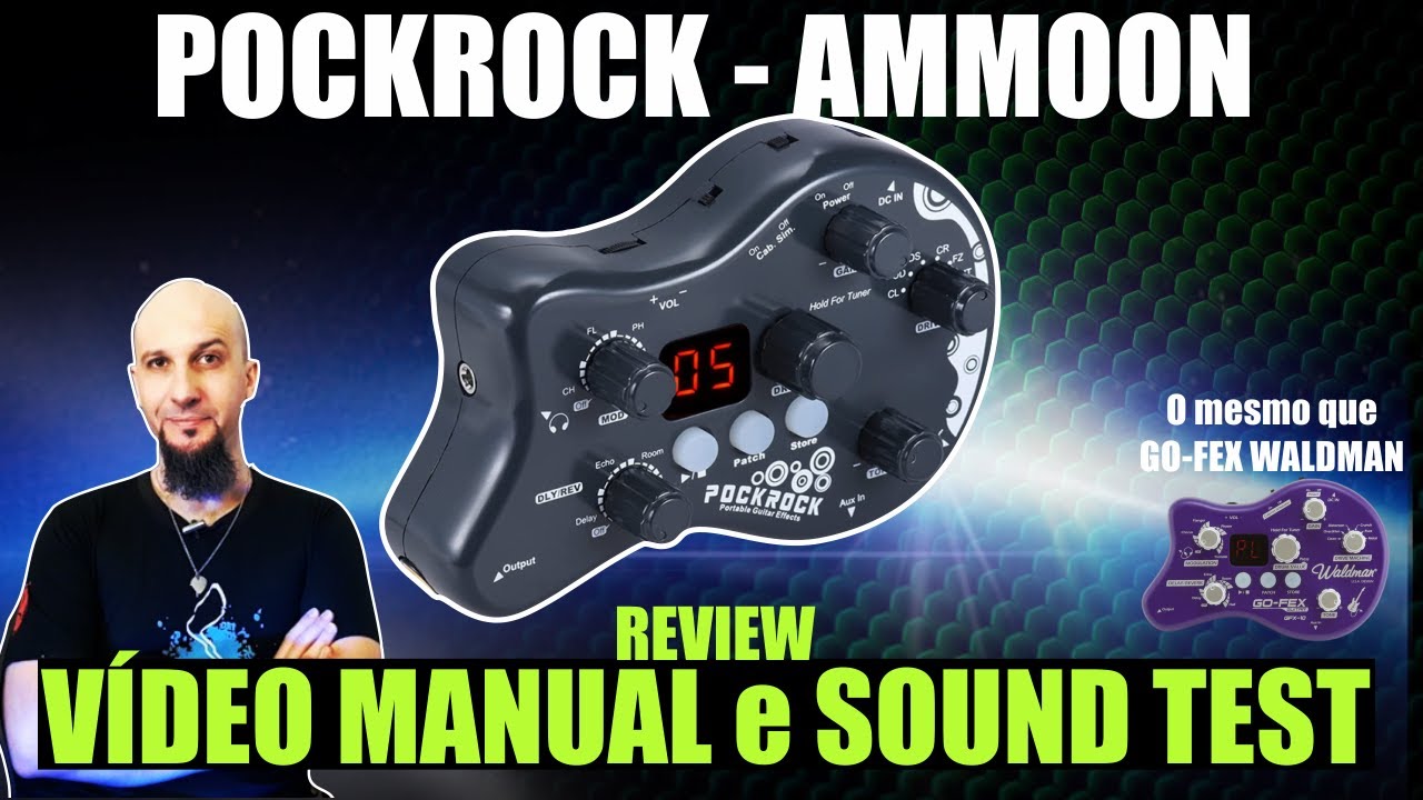 POCKROCK AMMOON  - PEDALEIRA MUITO BARATA e A MAIS PORTÁTIL! MAS SERÁ QUE É BOA?