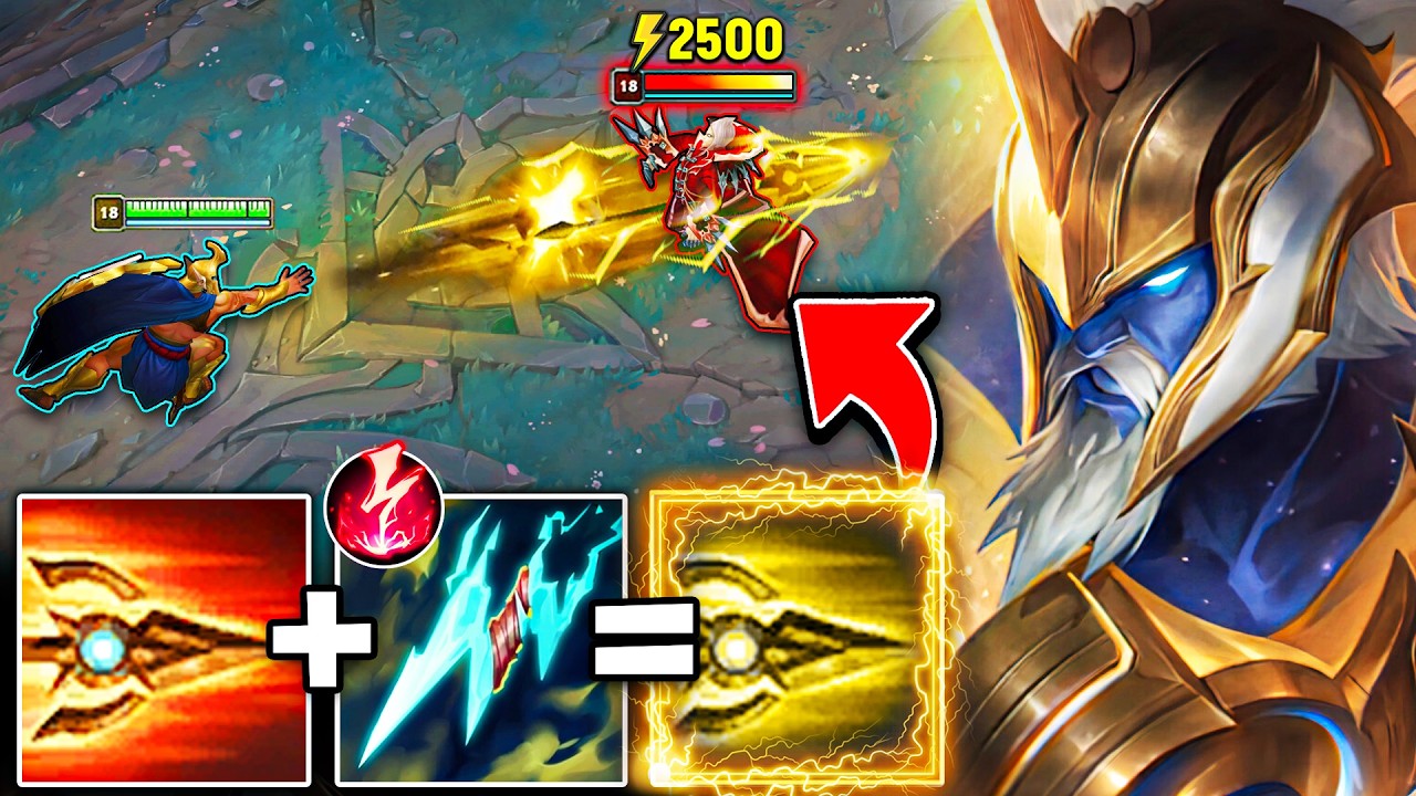 Pantheon but my Spear is UPGRADED and SHOCKS you from full health