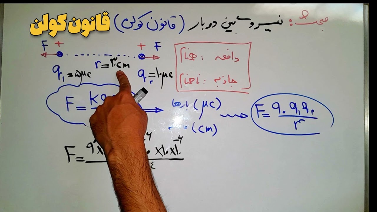 قانون کولن _تدریس کامل _حل مثال