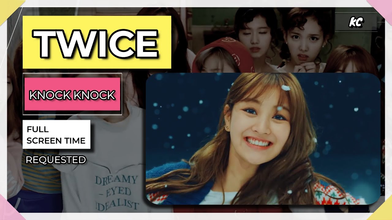 TWICE KNOCK KNOCK - Full Screen Time Distribution [Color Coded]