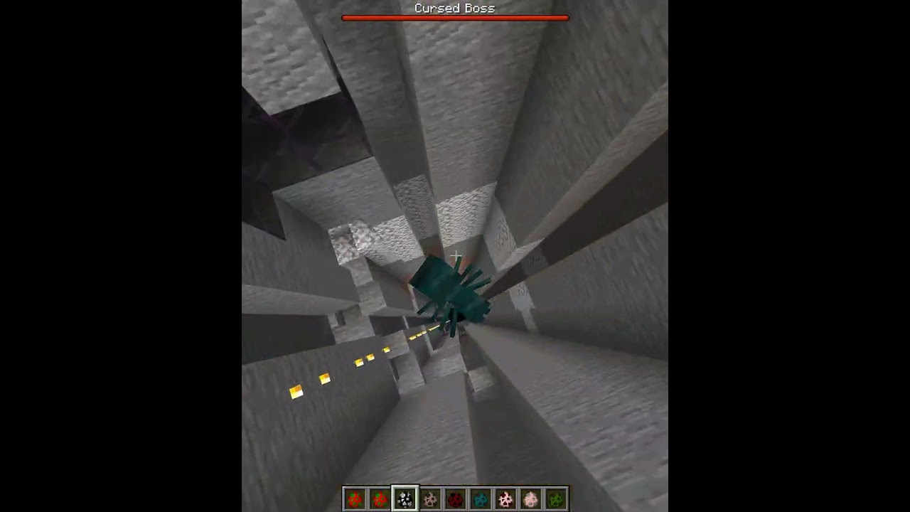 Mutant Spider jump into the abyss #shorts #minecraft