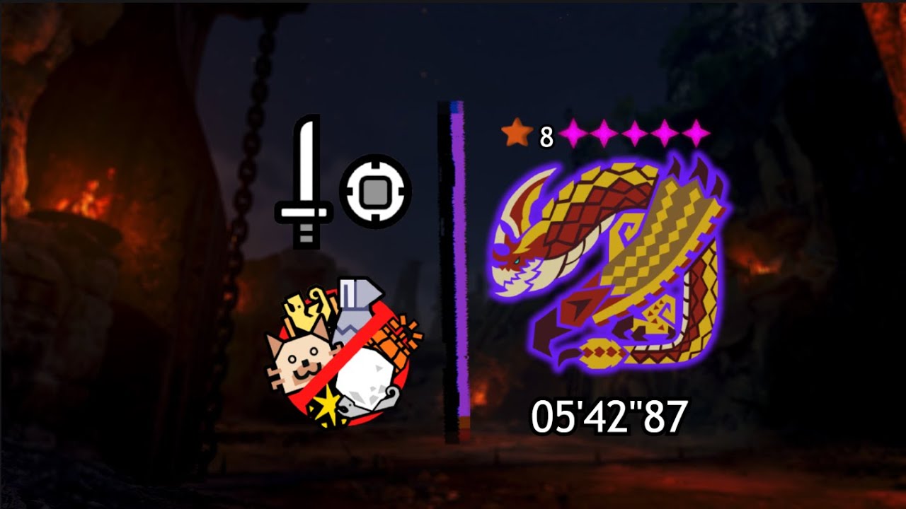 [MH:Wilds] SNS vs 5★ Tempered Seregios TA Wiki 05'42