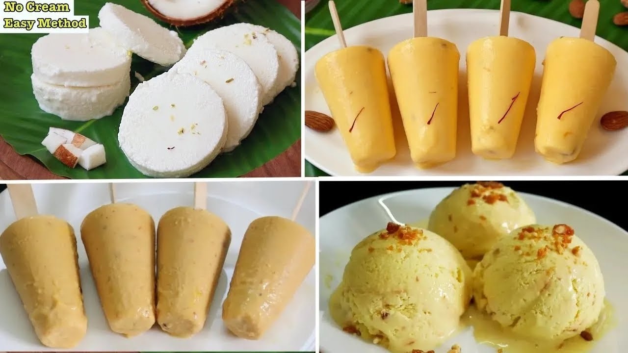 ఇంట్లోనే ఈ ఐస్ క్రీమ్స్ చేయడం ఇంత ఈజీ అని తెలిస్తే 100% ట్రై చేస్తారు 😋 4 Easy Ice Cream Recipes