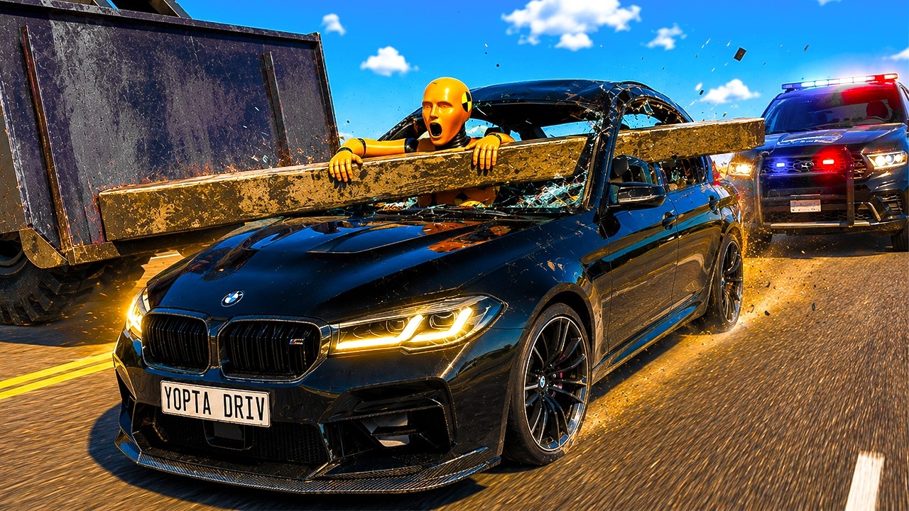 Police Chases and Car Crashes #07 | BeamNG.Drive