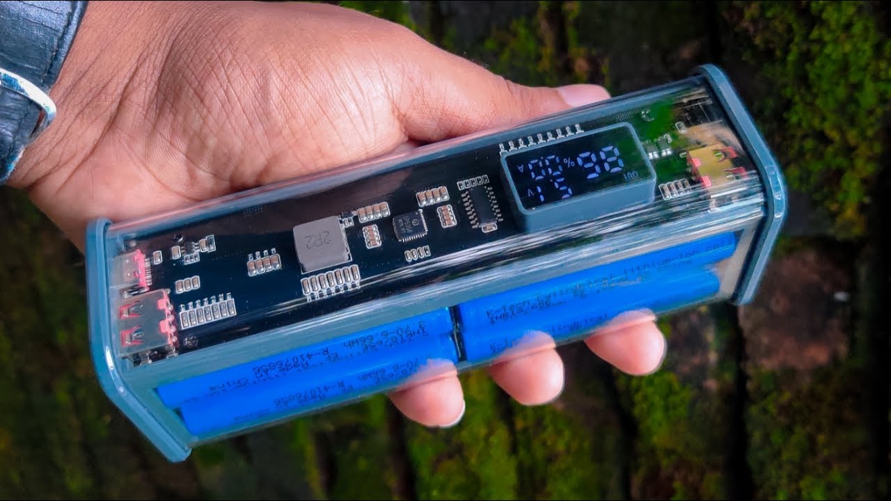 DIY transparent 26000mah power bank QC 3.0 PD20W