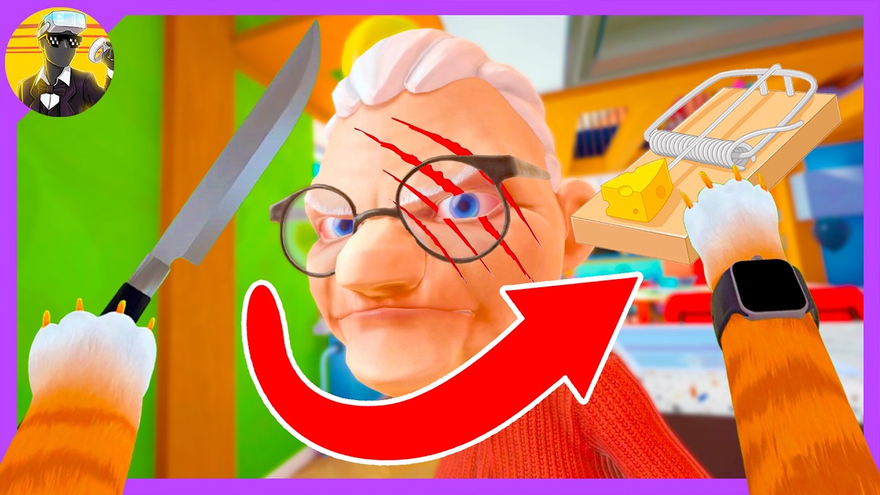 Trapping Granny to ESCAPE | I am Cat VR