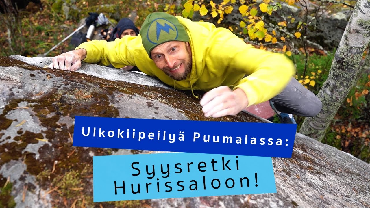 Ulkokiipeily&auml; Puumalassa - syysretki Hurissaloon!