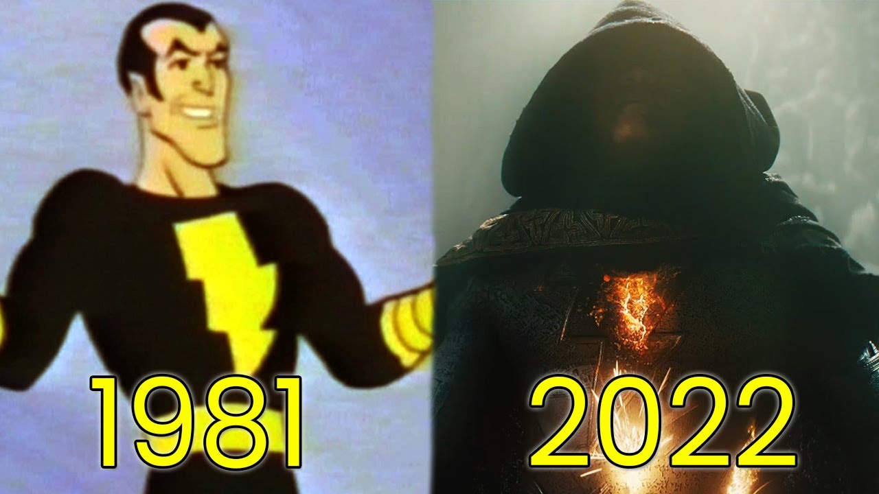 Evolution of Black Adam in Movies, Cartoons & TV (1981-2022)