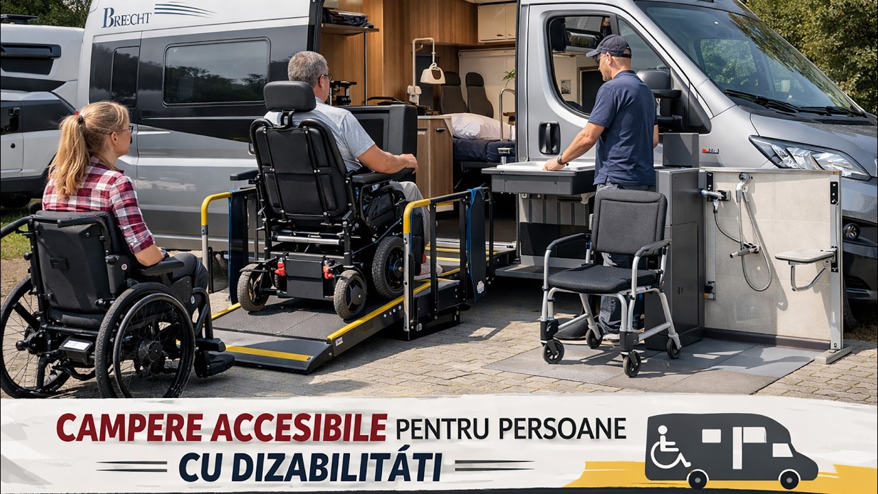 🎥 Camping pentru toți | campere și rulote adaptate pentru persoane cu dizabilități | Brecht Caravan