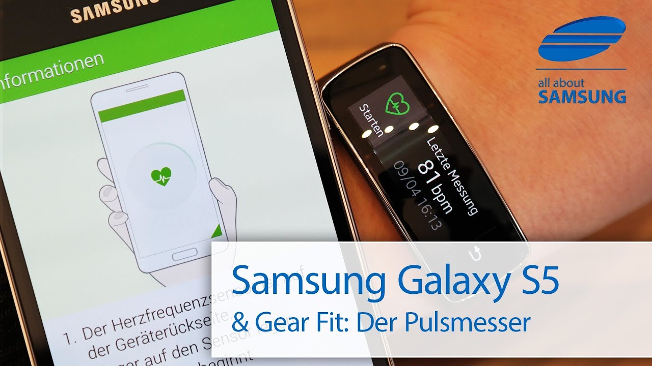 Samsung Galaxy S5 Gear Fit Pulsmesser Test deutsch HD