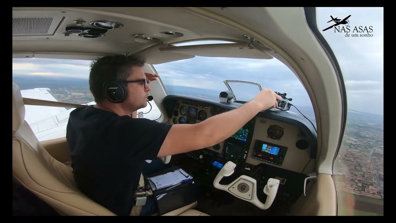 Voo de Baron 58 de SBRP para SBGO com fonia EP. 1/3