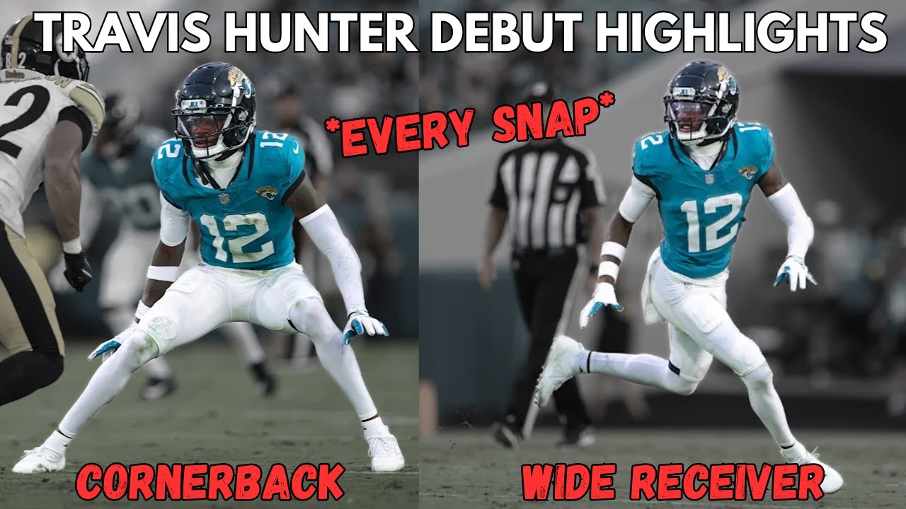 Travis Hunter NFL Debut Highlights 🦄 | 2025 Preseason