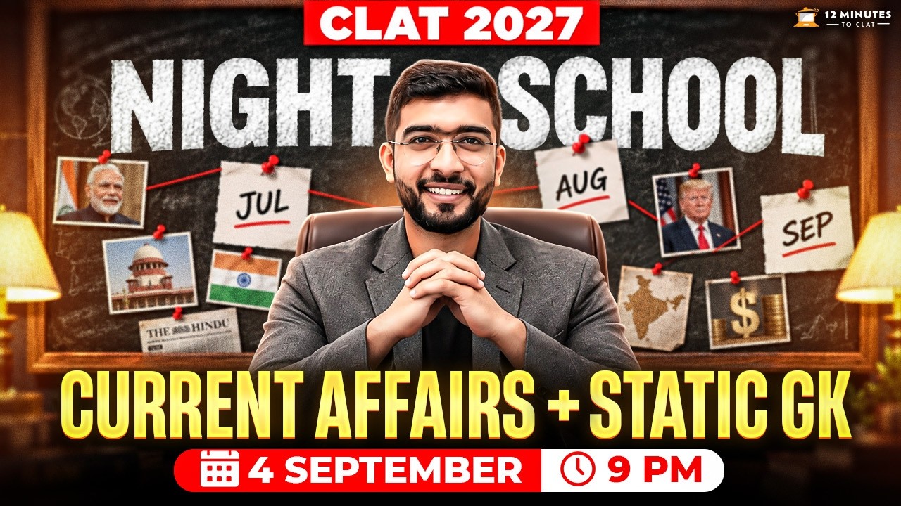 CLAT 2027 Night🌙School 📖| Static GK & Current Affairs #1 | Every Friday @9 PM | Keshav Malpani