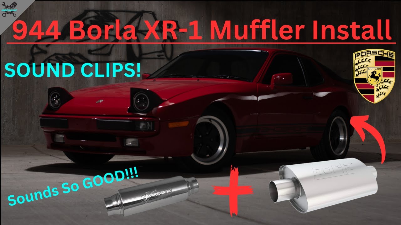 Porsche 944 Exhaust Upgrade | Adding Borla XR1 Muffler and Jones Resonator