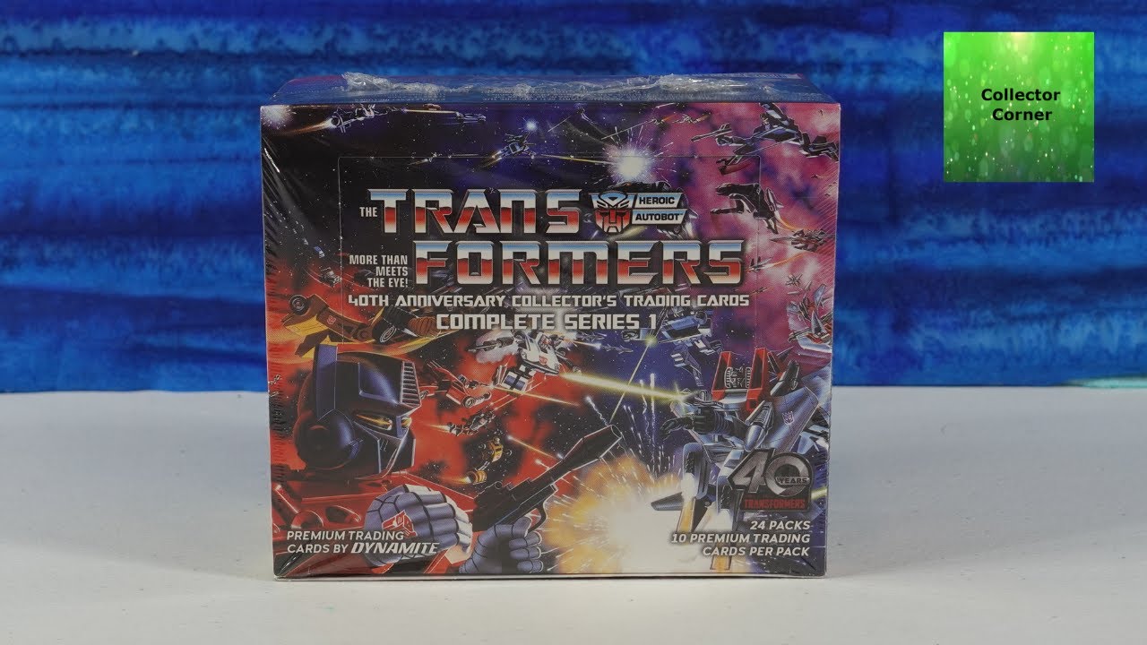 Transformers 40th Anniversary Collector Trading Card Complete Series 1 Unboxing