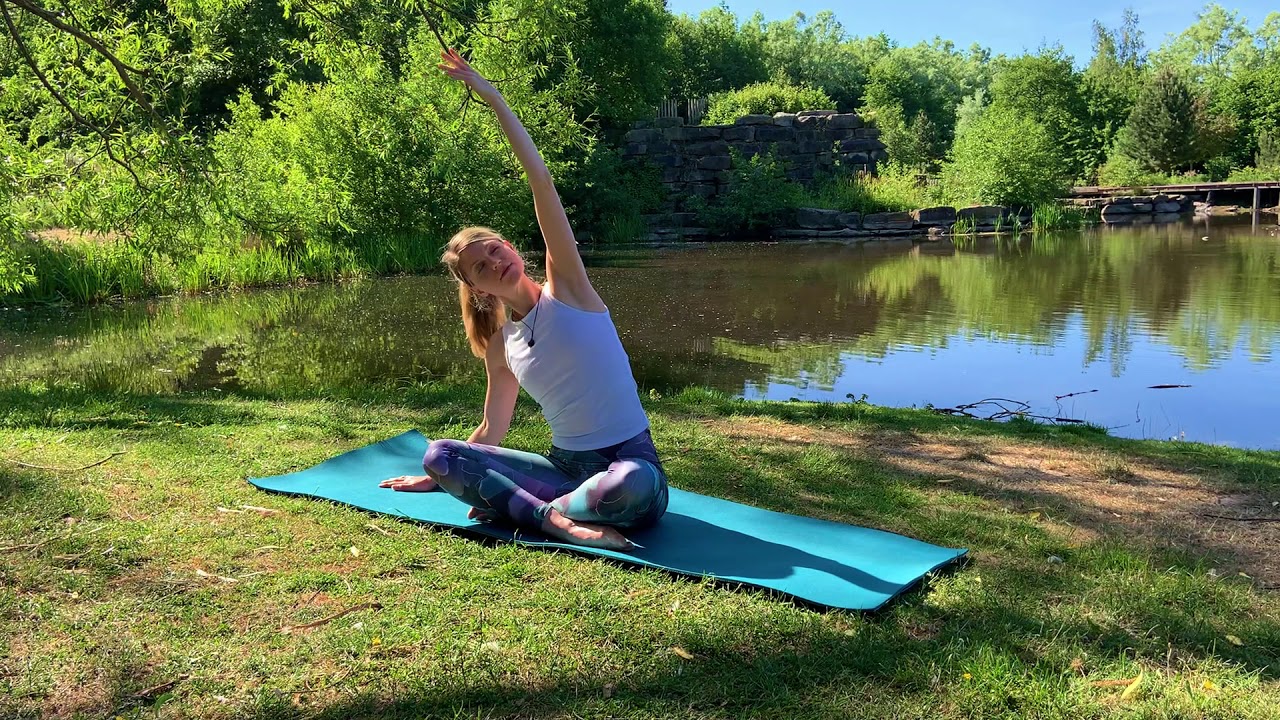Neck, Shoulders + Upper Back Stretches | Release Tension | Pilates & Yoga Stretches for All