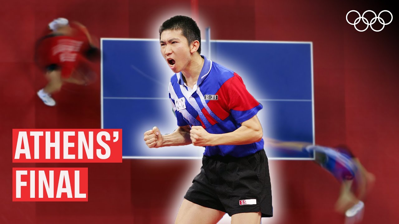 Настольный теннис, мужчины 🏓  Финал в Афинах-2004