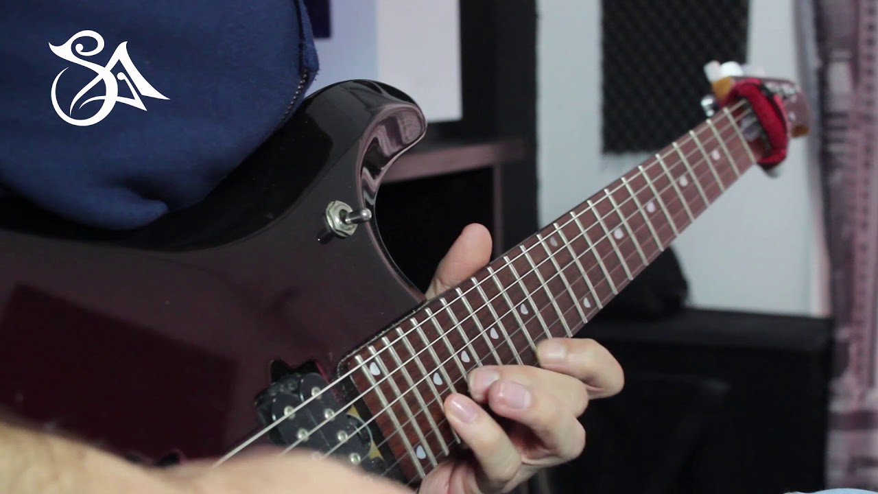 Emotional Melodic Guitar Solo 4 by Stel Andre (Andy James Backing Track Steve Vai style)