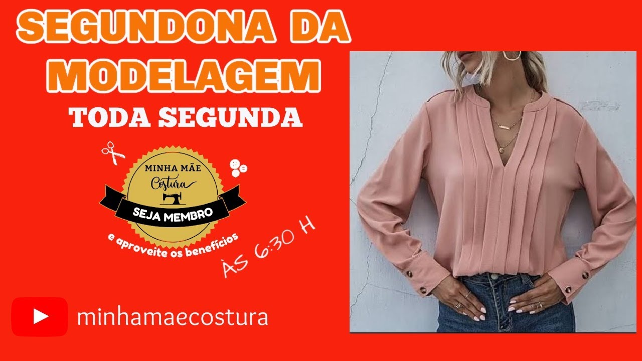 BLUSA COM PREGAS