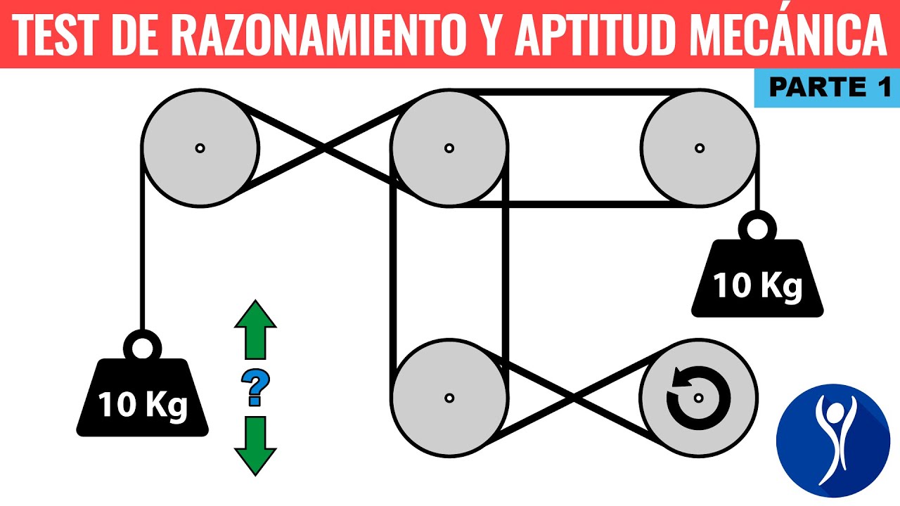 Supera los ✅ TEST DE APTITUD MECÁNICA. Con soluciones razonadas. (Parte 1) 40 preguntas