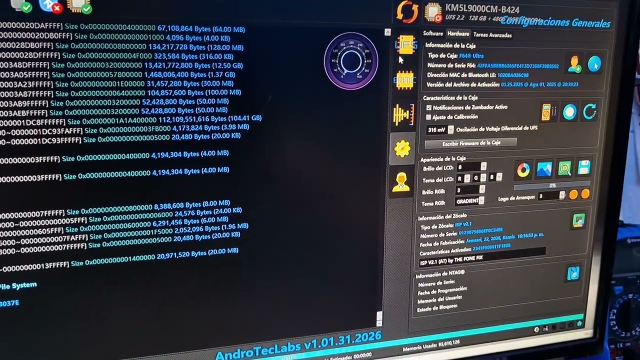 F64 Conexión Socket Tipo C Prueba exitosa. 