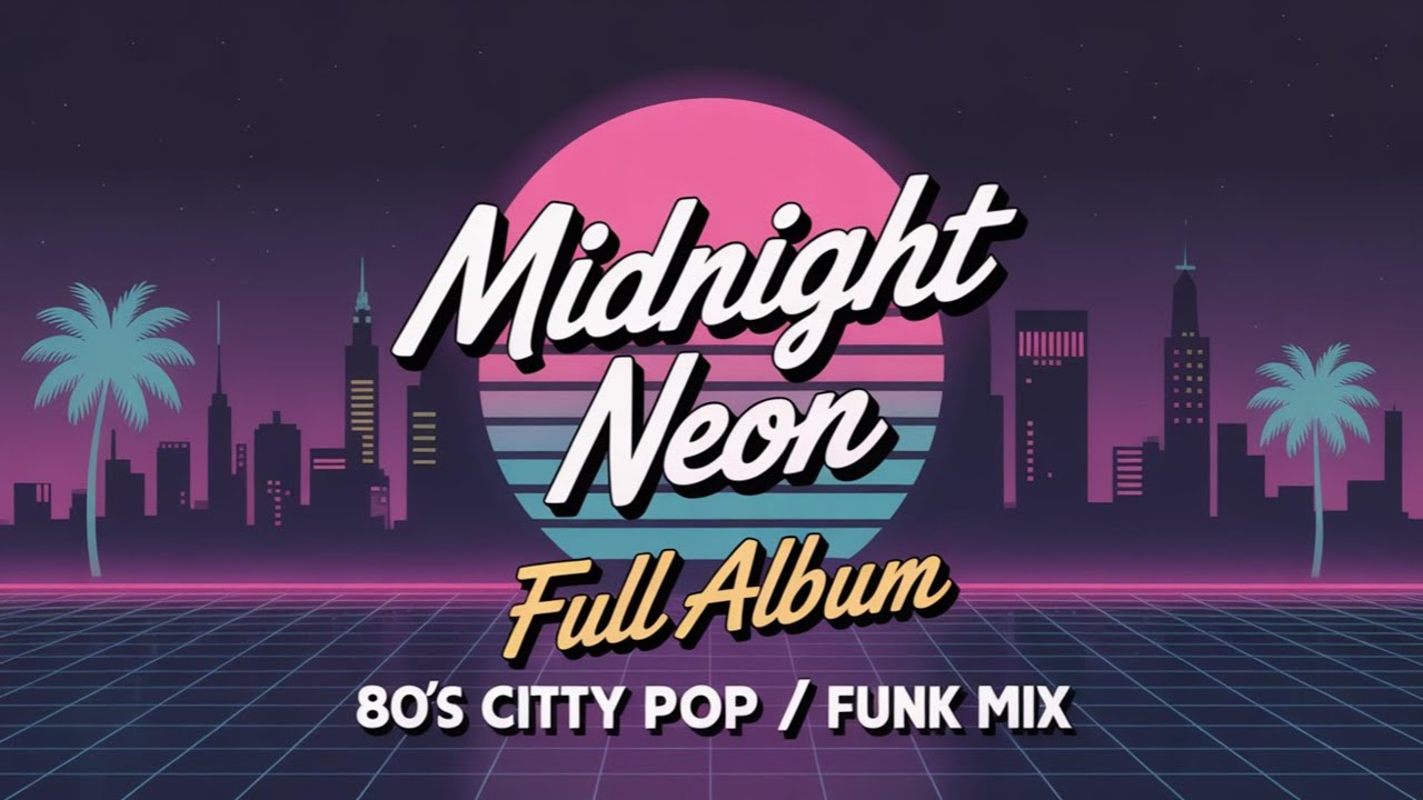 Midnight Neon: Full Album | 80s City Pop / Retro / Funk Mix (13 Minutes)