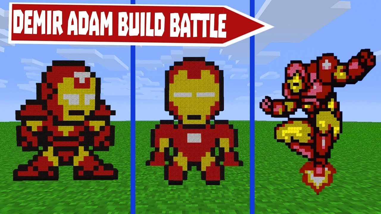 IRON MAN (DEMİR ADAM) YAPTIK! - Minecraft Build Battle